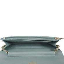 Load image into Gallery viewer, CHANEL Wallet On Chain Quilted Caviar Leather Crossbody Bag Light Blue
