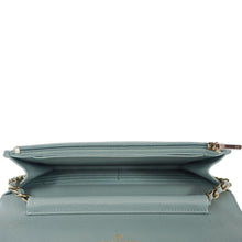 Load image into Gallery viewer, CHANEL Wallet On Chain Quilted Caviar Leather Crossbody Bag Light Blue
