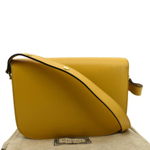 Load image into Gallery viewer, GUCCI Horsebit 1955 Leather Shoulder Bag Yellow 602204
