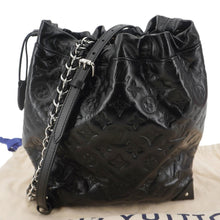 Load image into Gallery viewer, LOUIS VUITTON Noe Trunk PM Lambskin Leather Shoulder Bag Black
