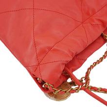 Load image into Gallery viewer, CHANEL 22 Small Quilted Leather Crossbody Bag Coral
