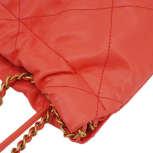 Load image into Gallery viewer, CHANEL 22 Small Quilted Leather Crossbody Bag Coral
