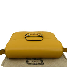 Load image into Gallery viewer, GUCCI Horsebit 1955 Leather Shoulder Bag Yellow 602204
