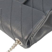 Load image into Gallery viewer, CHANEL Mini Flap Quilted Chevron Leather Crossbody Bag Black
