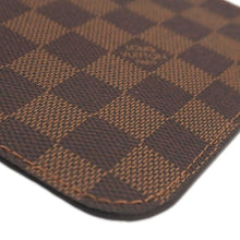 Load image into Gallery viewer, LOUIS VUITTON Wristlet Pochette Damier Ebene Pouch Brown
