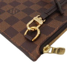 Load image into Gallery viewer, LOUIS VUITTON Wristlet Pochette Damier Ebene Pouch Brown
