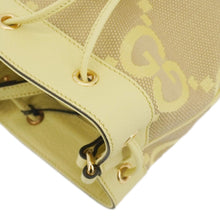Load image into Gallery viewer, GUCCI Ophidia Jumbo GG Canvas Bucket Bag Yellow 550620
