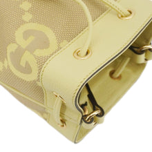 Load image into Gallery viewer, GUCCI Ophidia Jumbo GG Canvas Bucket Bag Yellow 550620

