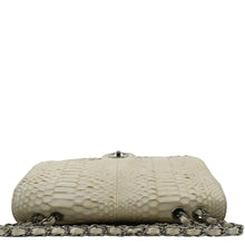 Load image into Gallery viewer, Chanel Flap Python Leather Crossbody Bag Ivory - Top
