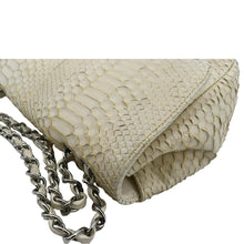 Load image into Gallery viewer, Chanel Flap Python Leather Crossbody Bag Ivory - Top Left
