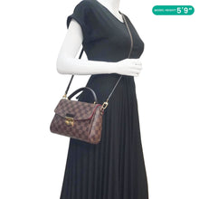 Load image into Gallery viewer, LOUIS VUITTON Croisette Damier Ebene Crossbody Bag Brown
