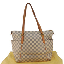 Load image into Gallery viewer, LOUIS VUITTON Totally MM Damier Azur Shoulder Bag White
