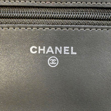 Load image into Gallery viewer, CHANEL Patent Leather Wallet on Chain Crossbody Bag Beige
