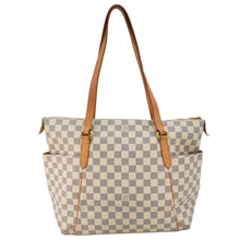 Load image into Gallery viewer, LOUIS VUITTON Totally MM Damier Azur Shoulder Bag White
