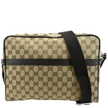 Load image into Gallery viewer, GUCCI GG Monogram Canvas Messenger Bag Dark Beige 449173
