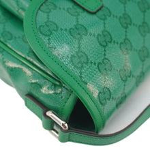 Load image into Gallery viewer, GUCCI Kids GG Supreme Canvas Shoulder Bag Green 664145
