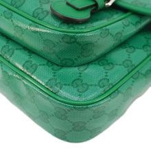 Load image into Gallery viewer, GUCCI Kids GG Supreme Canvas Shoulder Bag Green 664145
