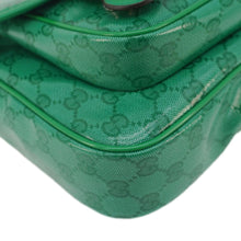 Load image into Gallery viewer, GUCCI Kids GG Supreme Canvas Shoulder Bag Green 664145
