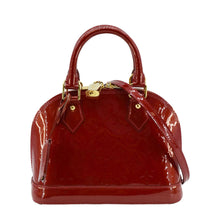 Load image into Gallery viewer, LOUIS VUITTON Alma BB Monogram Vernis Satchel Bag Red
