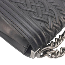 Load image into Gallery viewer, CHANEL Celtic Boy Flap Leather Shoulder Bag Black
