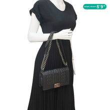 Load image into Gallery viewer, CHANEL Celtic Boy Flap Leather Shoulder Bag Black
