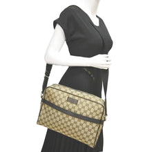 Load image into Gallery viewer, GUCCI GG Monogram Canvas Messenger Bag Dark Beige 449173
