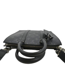 Load image into Gallery viewer, LOUIS VUITTON Sac Plat Monogram Eclipse Tote Shoulder Bag Black
