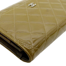 Load image into Gallery viewer, CHANEL Patent Leather Wallet on Chain Crossbody Bag Beige
