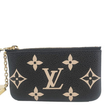 Load image into Gallery viewer, LOUIS VUITTON Monogram Empreinte Leather Key Pouch Black
