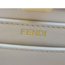 Load image into Gallery viewer, FENDI Peekaboo Vitello Seta Nappa Floral Embroidered Leather Tote Bag Camelia
