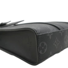 Load image into Gallery viewer, LOUIS VUITTON Sac Plat Monogram Eclipse Tote Shoulder Bag Black
