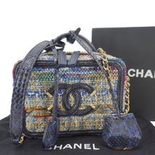 Load image into Gallery viewer, CHANEL Filigree CC Small Tweed Vanity Case Multicolor
