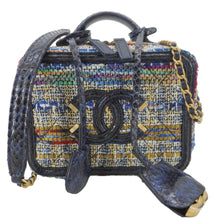 Load image into Gallery viewer, CHANEL Filigree Small Tweed Vanity Case Multicolor

