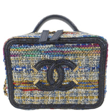 Load image into Gallery viewer, CHANEL Filigree CC Small Tweed Vanity Case Multicolor
