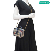 Load image into Gallery viewer, CHANEL Filigree CC Small Tweed Vanity Case Multicolor
