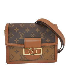 Load image into Gallery viewer, LOUIS VUITTON Dauphine Mini Monogram Reverse Canvas Shoulder Bag Brown
