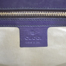 Load image into Gallery viewer, GUCCI Emily Large Guccissima Patent Leather Shoulder Bag Dark Violet 295403
