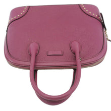 Load image into Gallery viewer, GUCCI Hilary Dome Diamante Leather Top Handle Bag Pink 384688

