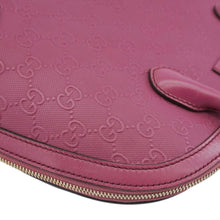 Load image into Gallery viewer, GUCCI Hilary Dome Diamante Leather Top Handle Bag Pink 384688
