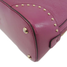 Load image into Gallery viewer, GUCCI Hilary Dome Diamante Leather Top Handle Bag Pink 384688
