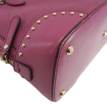 Load image into Gallery viewer, GUCCI Hilary Dome Diamante Leather Top Handle Bag Pink 384688
