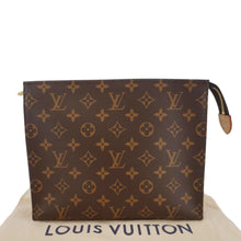 Load image into Gallery viewer, LOUIS VUITTON Poche Toilette NM Monogram Canvas Toiletry Pouch Brown
