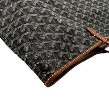 Load image into Gallery viewer, GOYARD Saint Louis GM Canvas Tote Shoulder Bag Black Tan
