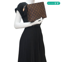 Load image into Gallery viewer, LOUIS VUITTON Poche Toilette NM Monogram Canvas Toiletry Pouch Brown
