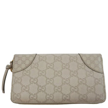Load image into Gallery viewer, GUCCI GG Canvas Zippy Wallet White 323397
