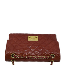 Load image into Gallery viewer, CHANEL 3 Pocket Accordion Flap Small Patent Leather Shoulder Bag Red
