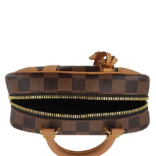 Load image into Gallery viewer, LOUIS VUITTON Valisette Souple BB Damier Ebene Shoulder Bag Brown
