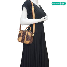 Load image into Gallery viewer, LOUIS VUITTON Valisette Souple BB Damier Ebene Shoulder Bag Brown
