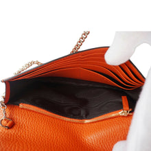 Load image into Gallery viewer, GUCCI Betty Medium Marmont Leather Wallet On Chain Orange 466506
