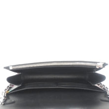 Load image into Gallery viewer, LOUIS VUITTON Twist Splash Print Leather Chain Wallet Shoulder Bag Black
